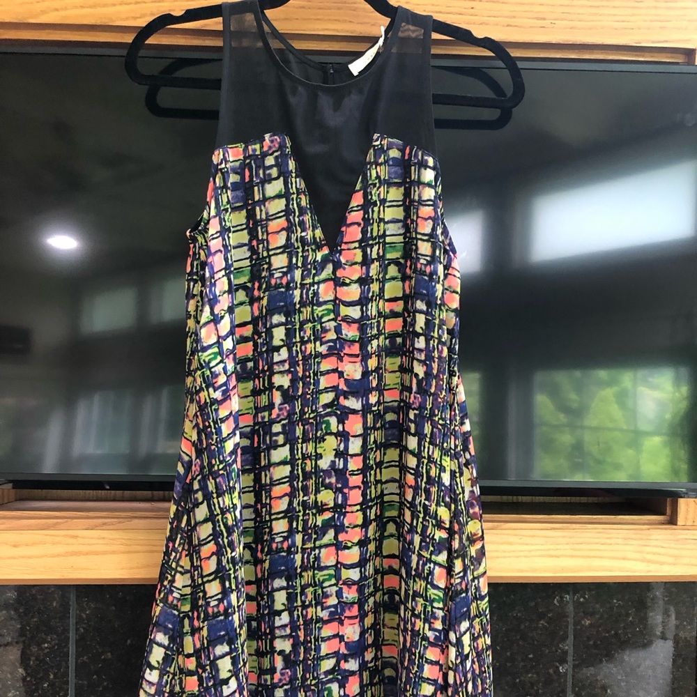 Lush dress with fun colors and mesh